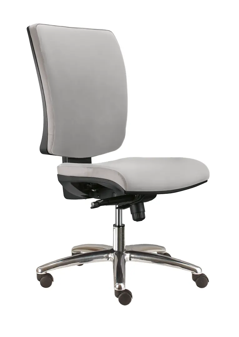 BOLZANO CR SYN židle kancelářská, koženka AN 052 - koženka šedá